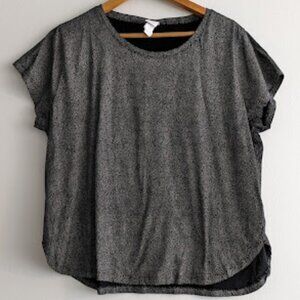 H&M Black and Tan Polka Dot Blouse Size XXL